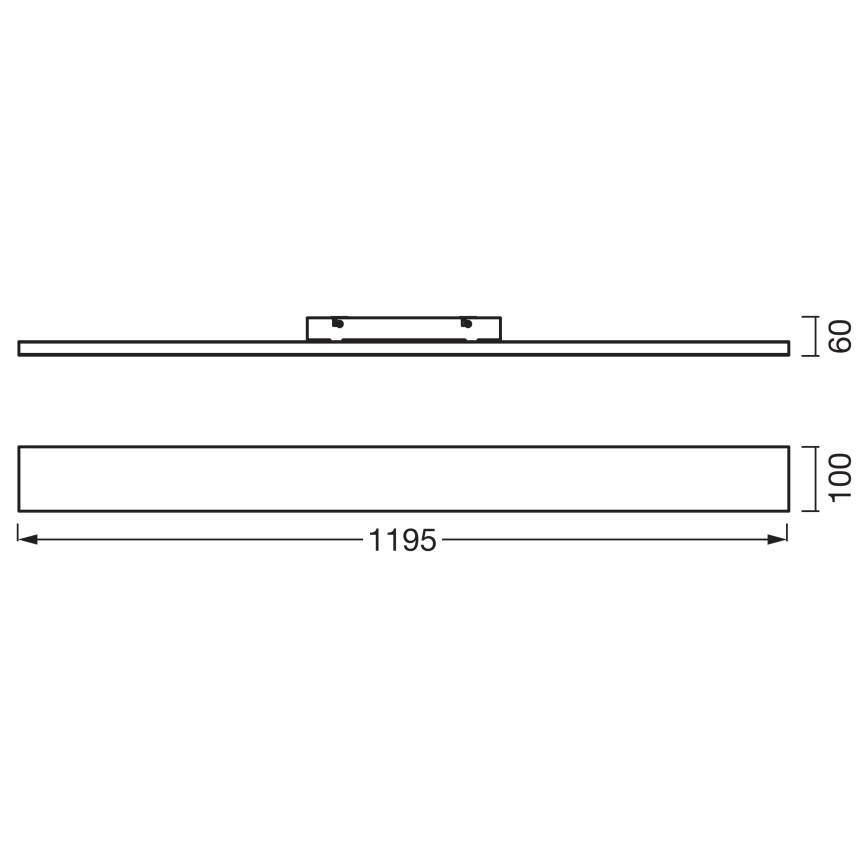 Osram - Nadometni LED panel PLANON LED/30W/230V 3000K 10x120 cm bela