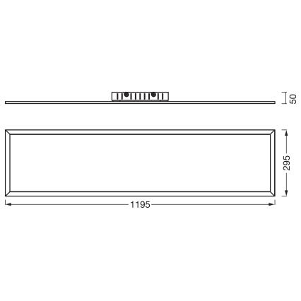 Osram - nadometni LED panel PLANON LED/40W/230V 4000K 30x120 cm bel