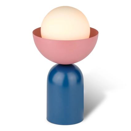 Osram - Namizna svetilka DECOR BOWL 1xE14/25W/230V modra/rožnata