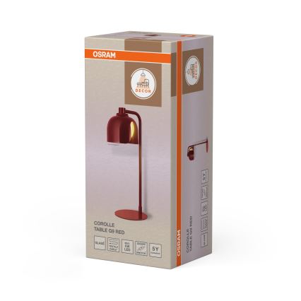 Osram - Namizna svetilka DECOR COROLLE 1xG9/20W/230V rdeča