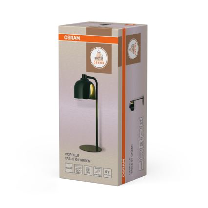 Osram - Namizna svetilka DECOR COROLLE 1xG9/20W/230V zelena
