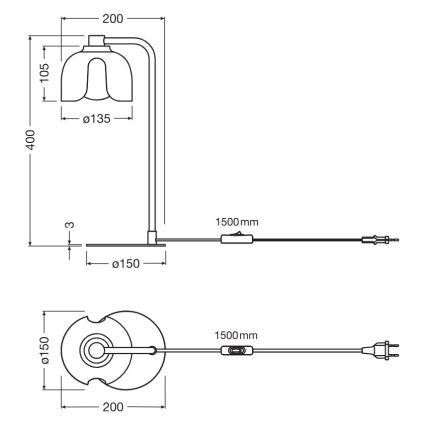 Osram - Namizna svetilka DECOR COROLLE 1xG9/20W/230V zelena