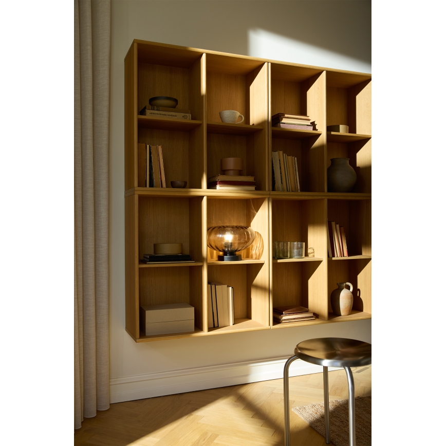 Osram - Namizna svetilka DECOR SMOKE 1xE27/12W/230V črna/dimno siva