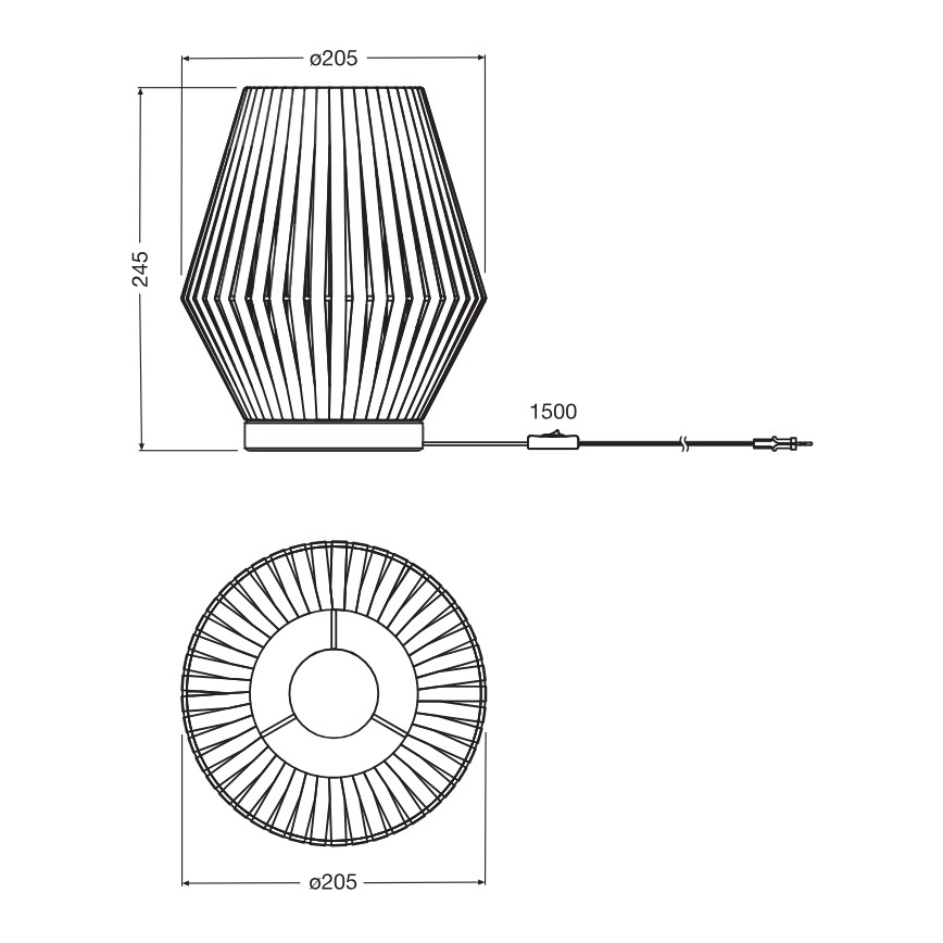 Osram - Namizna svetilka DECOR STRIPES 1xE14/5W/230V bež