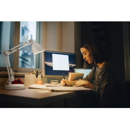 Osram - Namizna svetilka DESK LINE 1xE27/11W/230V bela