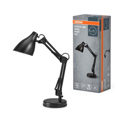 Osram - Namizna svetilka DESK LINE 1xE27/11W/230V črna
