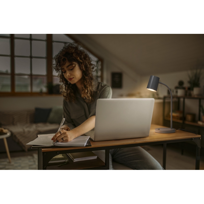 Osram - Namizna svetilka DESK LINE 1xGU10/9W/230V siva