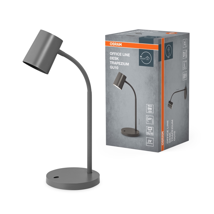 Osram - Namizna svetilka DESK LINE 1xGU10/9W/230V siva