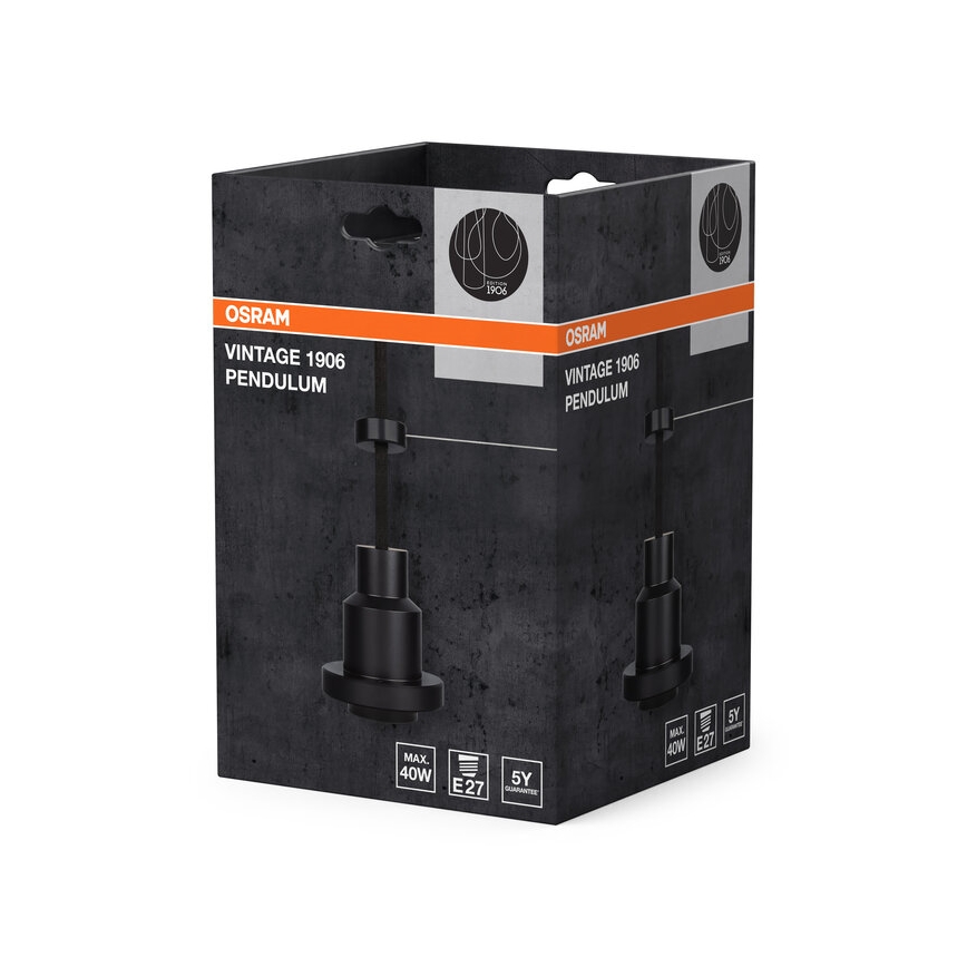 Osram - Napajalni kabel PENDULUM 1xE27/40W/230V črn