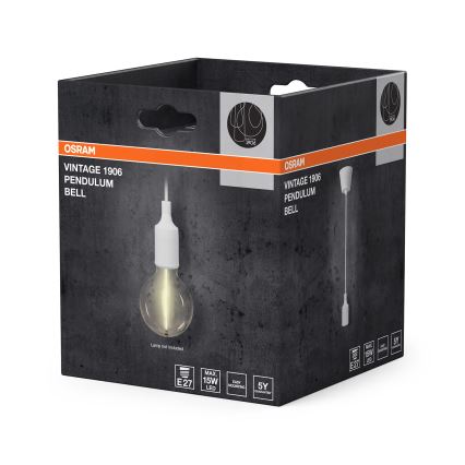 Osram - Napajalni kabel PENDULUM BELL 1xE27/15W/230V bela