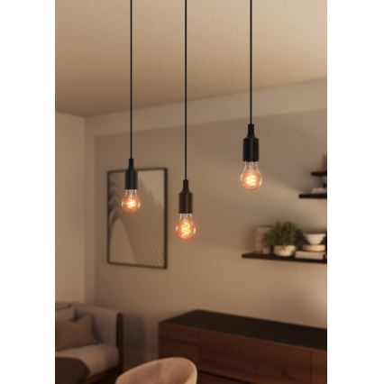 Osram - Napajalni kabel PENDULUM BELL 1xE27/15W/230V črna
