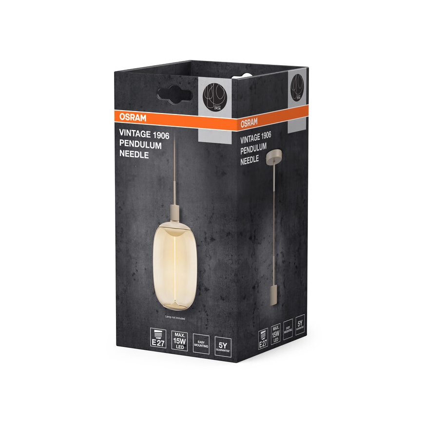 Osram - Napajalni kabel PENDULUM NEEDLE 1xE27/15W/230V bež