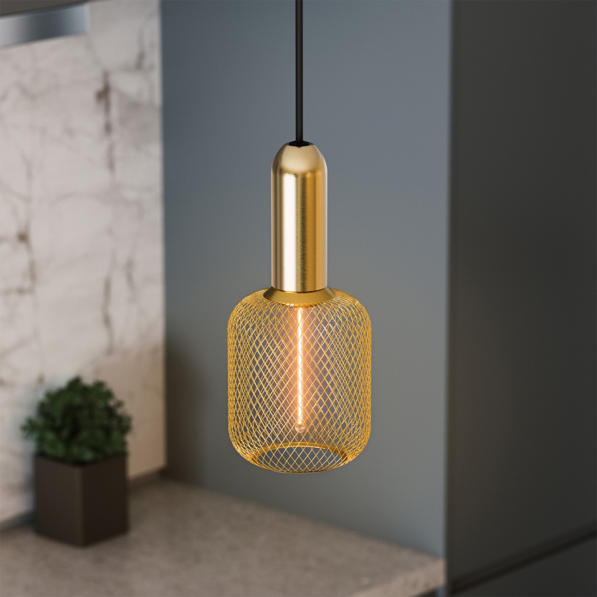 Osram - napajalni kabel PENDULUM ROUND 1xE27/15W/230V v zlati barvi