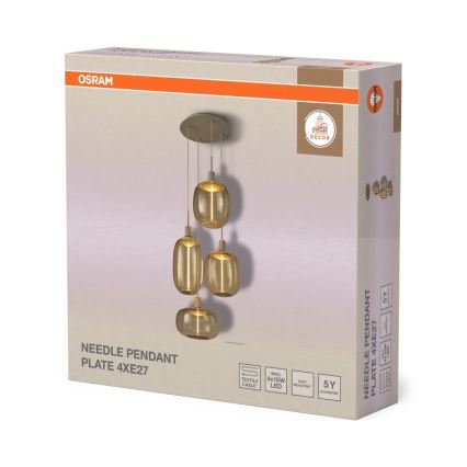 Osram - napajalni kabel za NEEDLE PENDANT 4xE27/25W/230V, bež