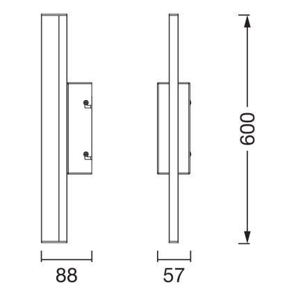 Osram - zatemnjiva LED kopalniška luč za ogledalo na dotik ORBIS MIRROR LED/10W/230V 60 cm 3000/4000K IP44 bež