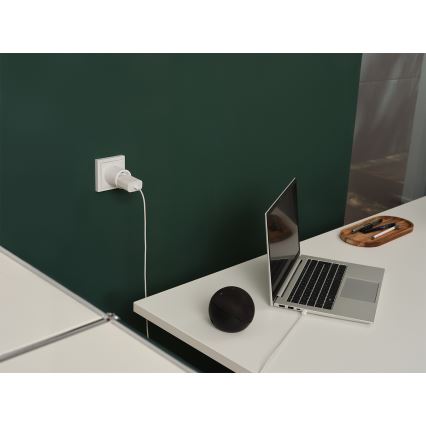 Osram - Pametna vtičnica SMART+ MATTER SCHUKO 2300W/230V/10A Wi-Fi bela