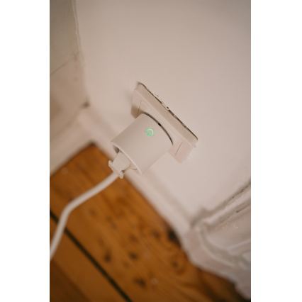 Osram - Pametna vtičnica SMART+ MATTER SCHUKO 2300W/230V/10A Wi-Fi bela
