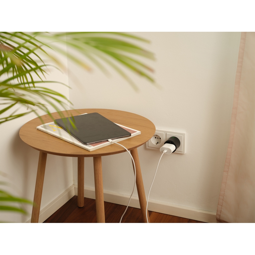 Osram - Pametna vtičnica SMART+ MATTER SCHUKO 2300W/230V/10A Wi-Fi črna