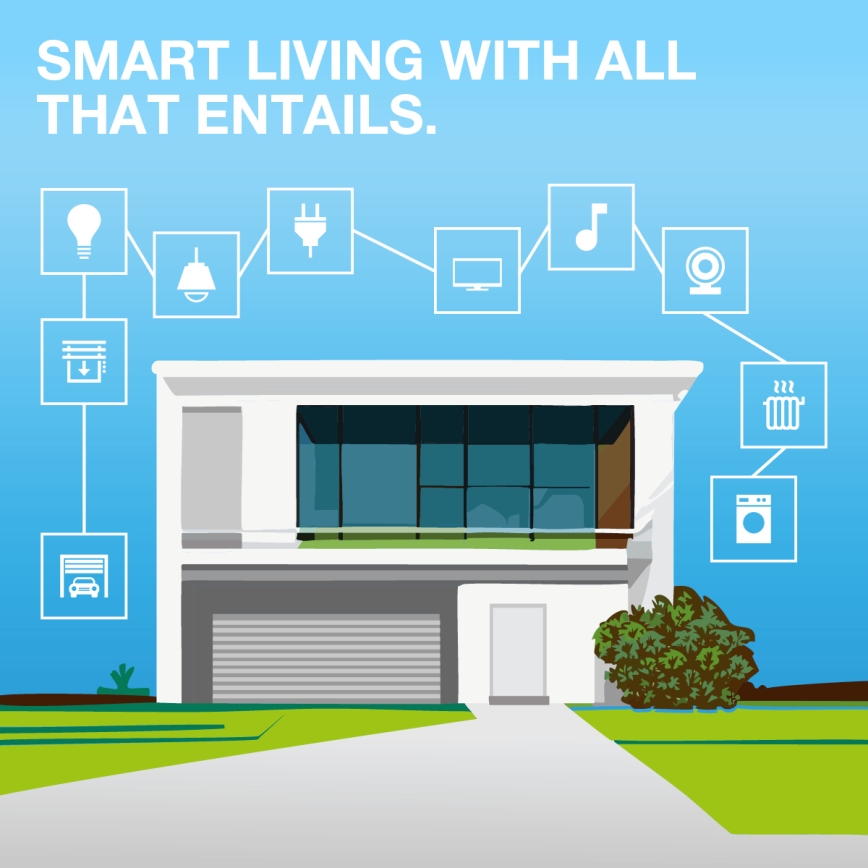 Osram - Pametna vtičnica SMART+ MATTER SCHUKO 2300W/230V/10A Wi-Fi črna