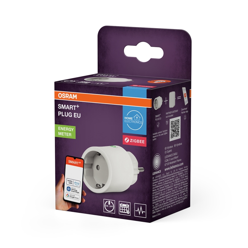 Osram - Pametna vtičnica SMART+ SCHUKO 2300W/230V/10A bela