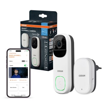 Osram - Pametni videozvonček s senzorjem 2K SMART+ 230V IP66 Wi-Fi
