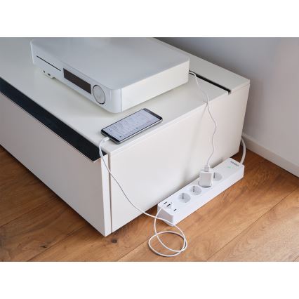 Osram - Podaljšek SMART+ 4Z tip F + 2xUSB-A + 2xUSB-C Wi-Fi