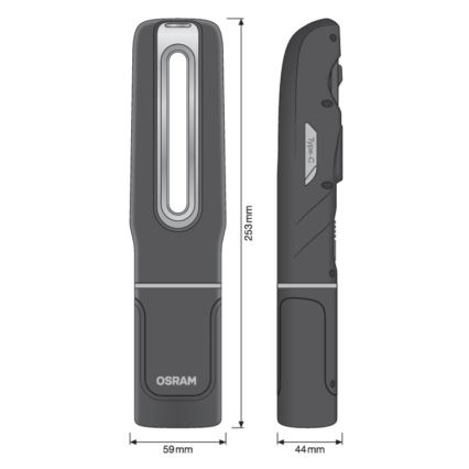 Osram - Zatemnljiva polnilna ročna svetilka LEDINSPECT MAX500 LED/16W/3,7V IP65