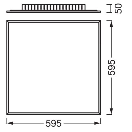 Osram - površinsko montiran LED panel PLANON LED/40W/230V 60x60 cm bela