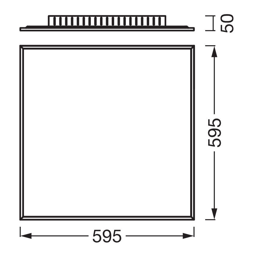 Osram - površinsko montiran LED panel PLANON LED/40W/230V 60x60 cm bela