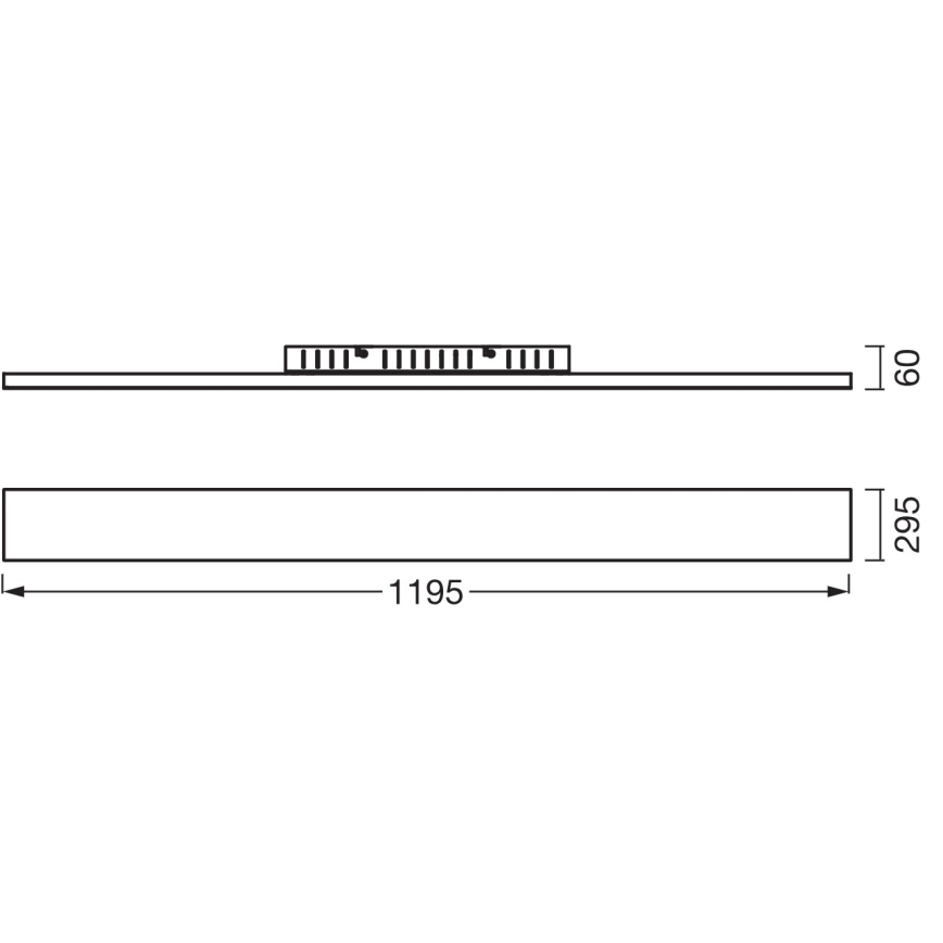 Osram - površinsko pritrjen LED panel PLANON LED/40W/230V 3000K 30x120 cm bel