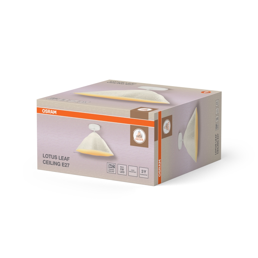 Osram - Pritrjen stropni lestenec LOTUS LEAF 1xE27/9W/230V premer 39,6 cm