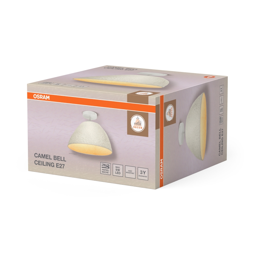 Osram - pritrjena stropna svetilka CAMEL BELL 1×E27/9W/230V Ø 37,5 cm