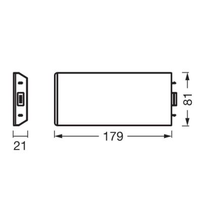 Osram - Razširitveni komplet za LED svetilo pod omaro UNDERCABINET LED/3,85W/36V 3000K 8,1x17,9 cm bela