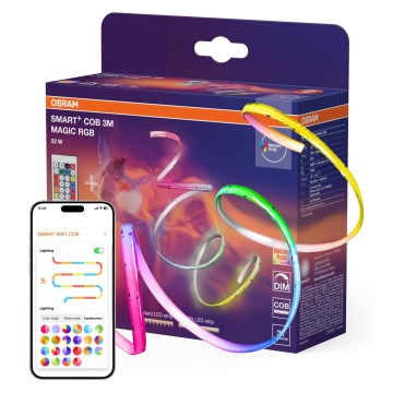 Osram - RGB LED zatemljiv trak SMART+ MAGIC 3m LED/22W/230V Wi-Fi + daljinski upravljalnik