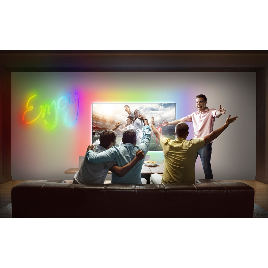 Osram - LED RGB zatemnjevalni zunanji trak SMART+ MAGIC 5m LED/24W/230V IP44 Wi-Fi+ daljinski upravljalnik