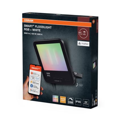 Osram - LED RGBW zatemnjevalen reflektor SMART+ FLOODLIGHT LED/100W/230V IP65 Wi‑Fi