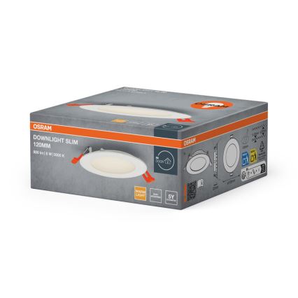 Osram - SLIM vgradna LED stropna svetilka/8W/230V 3000K