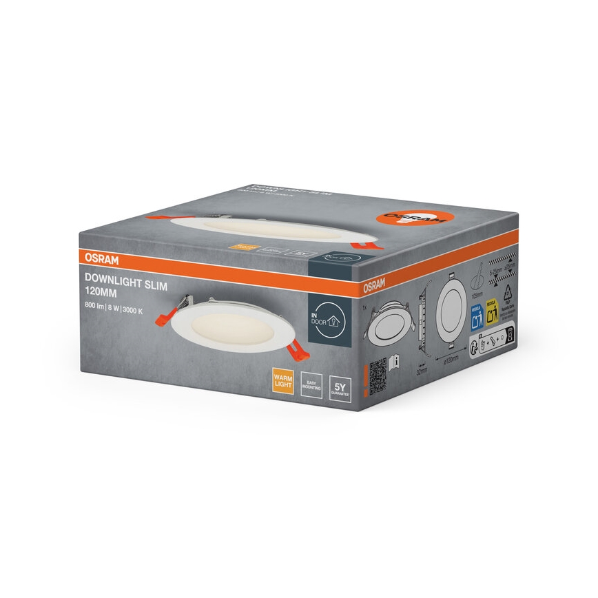 Osram - SLIM vgradna LED stropna svetilka/8W/230V 3000K
