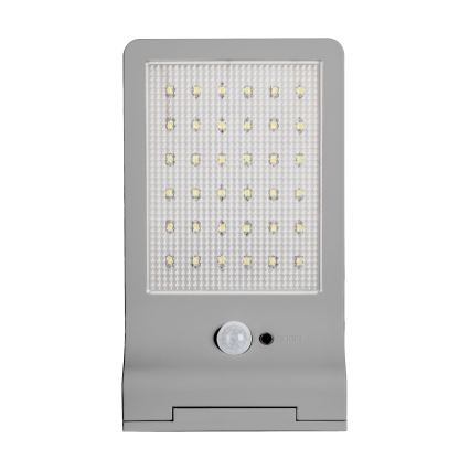 Osram - LED solarna stenska svetilka s senzorjem DOORLED LED/3W/3,3V 2000 mAh IP44 srebrna