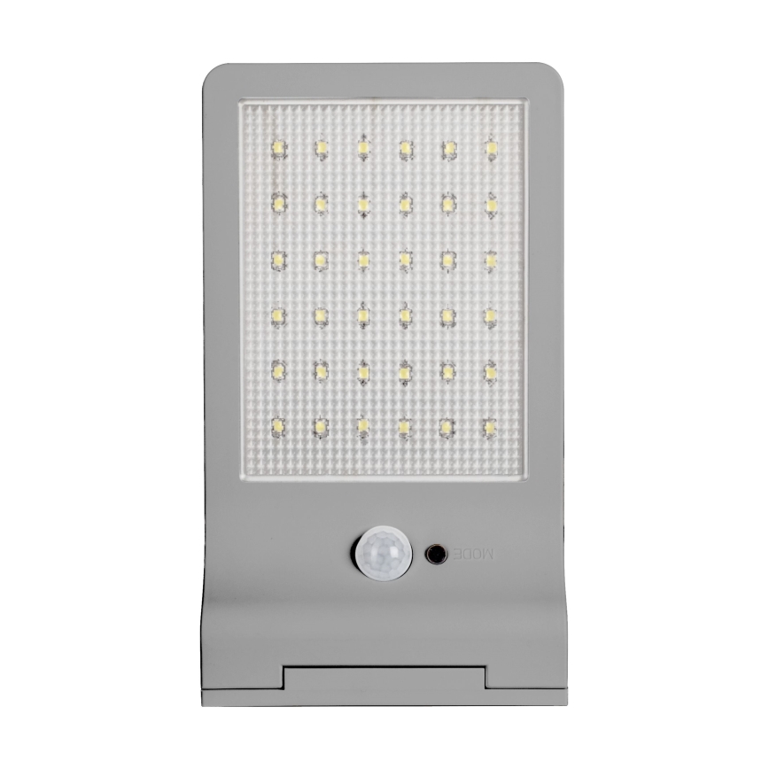 Osram - LED solarna stenska svetilka s senzorjem DOORLED LED/3W/3,3V 2000 mAh IP44 srebrna