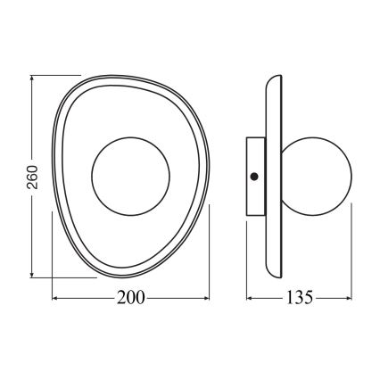 Osram - Stenska svetilka ACACIA NEST 1xG9/5W/230V iz akacije