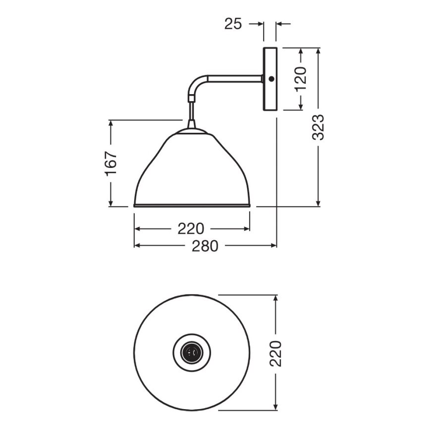 Osram - Stenska svetilka CAMEL BELL 1xE14/5,5W/230V