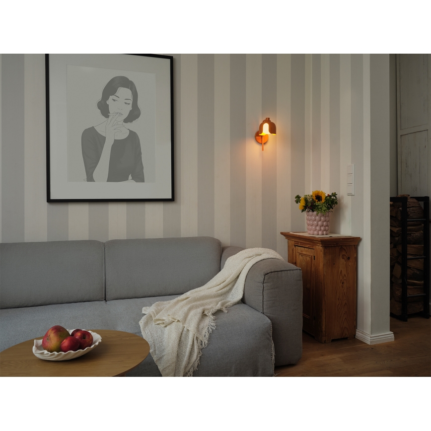 Osram - Stenska svetilka DECOR COROLLE 1xG9/20W/230V oranžna