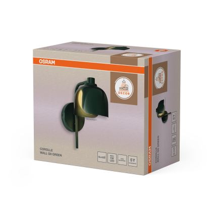 Osram - Stenska svetilka DECOR COROLLE 1xG9/20W/230V zelena