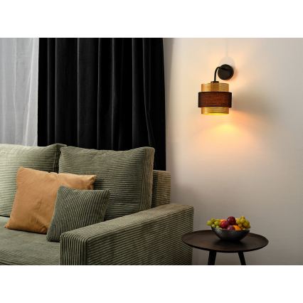 Osram - Stenska svetilka DECOR HORNET 1xE27/10W/230V črna/zlata