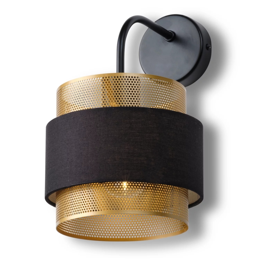 Osram - Stenska svetilka DECOR HORNET 1xE27/10W/230V črna/zlata