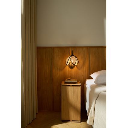 Osram - Stenska svetilka DECOR RATTAN 1xE27/15W/230V bežna/črna