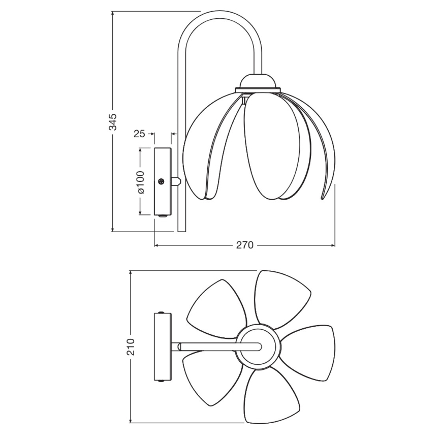 Osram - Stenska svetilka DECOR RATTAN 1xE27/15W/230V bežna/črna