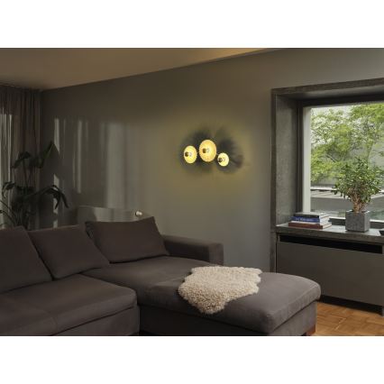 Osram - Stensko svetilo PLISSEE 3xE27/15W/230V v kremni barvi