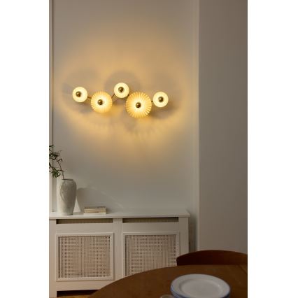 Osram - Stensko svetilo PLISSEE 5xE27/15W/230V antracit
